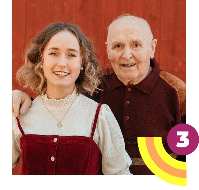 Lotta ja pappa ovat ehdolla Vuoden Postiivisimmaksi Suomalaiseksi. Katso äänestysohjeet.